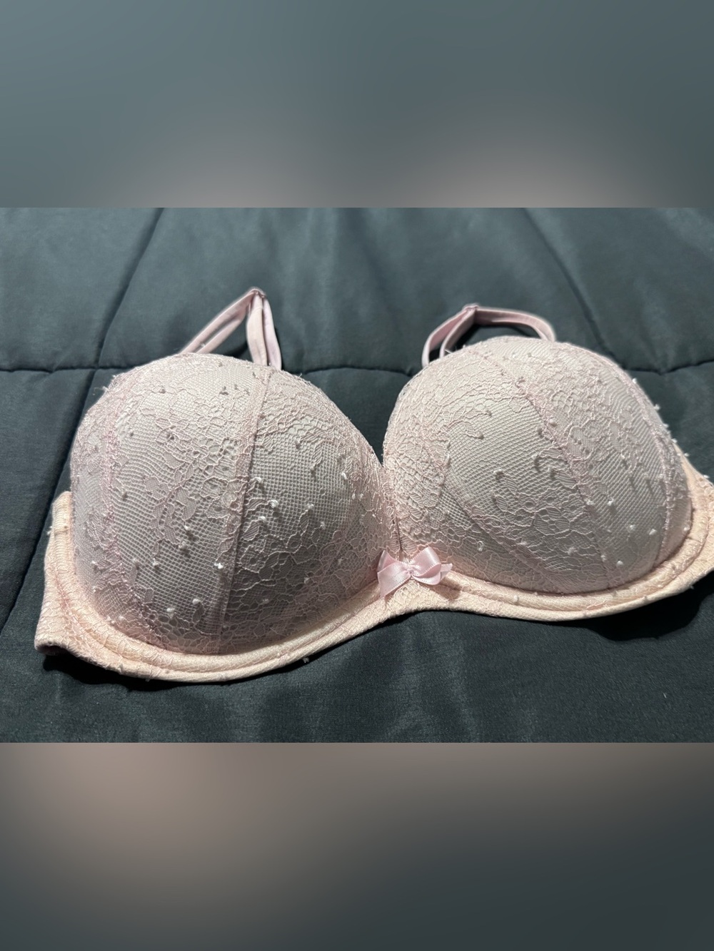 Victoria's Secret Pale Pink Lace Push-Up Bra
